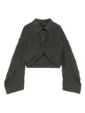 Andrea Ya'aqov cropped shirt - Grey