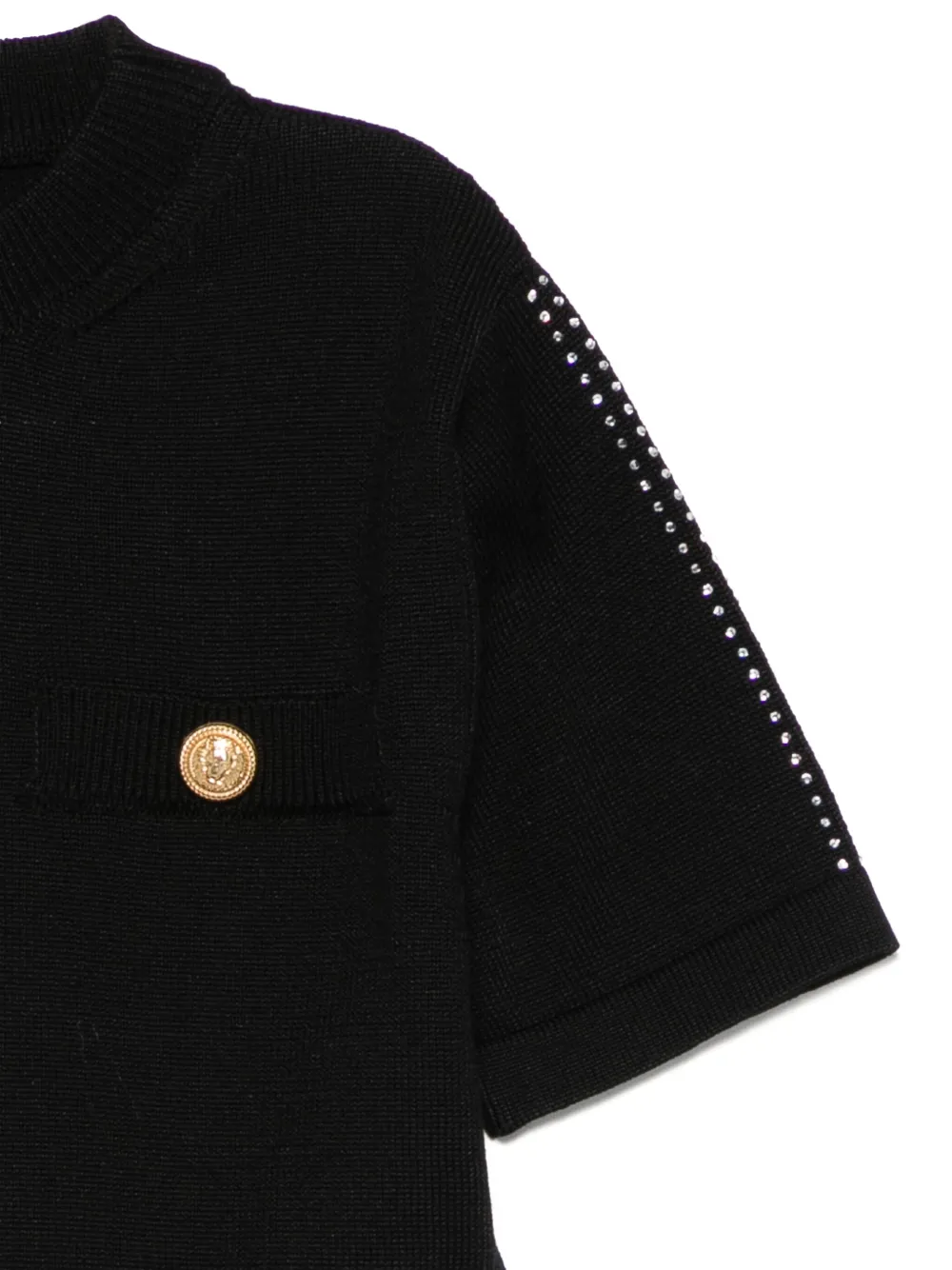 BALMAIN CRYSTAL-EMBELLISHED T-SHIRT