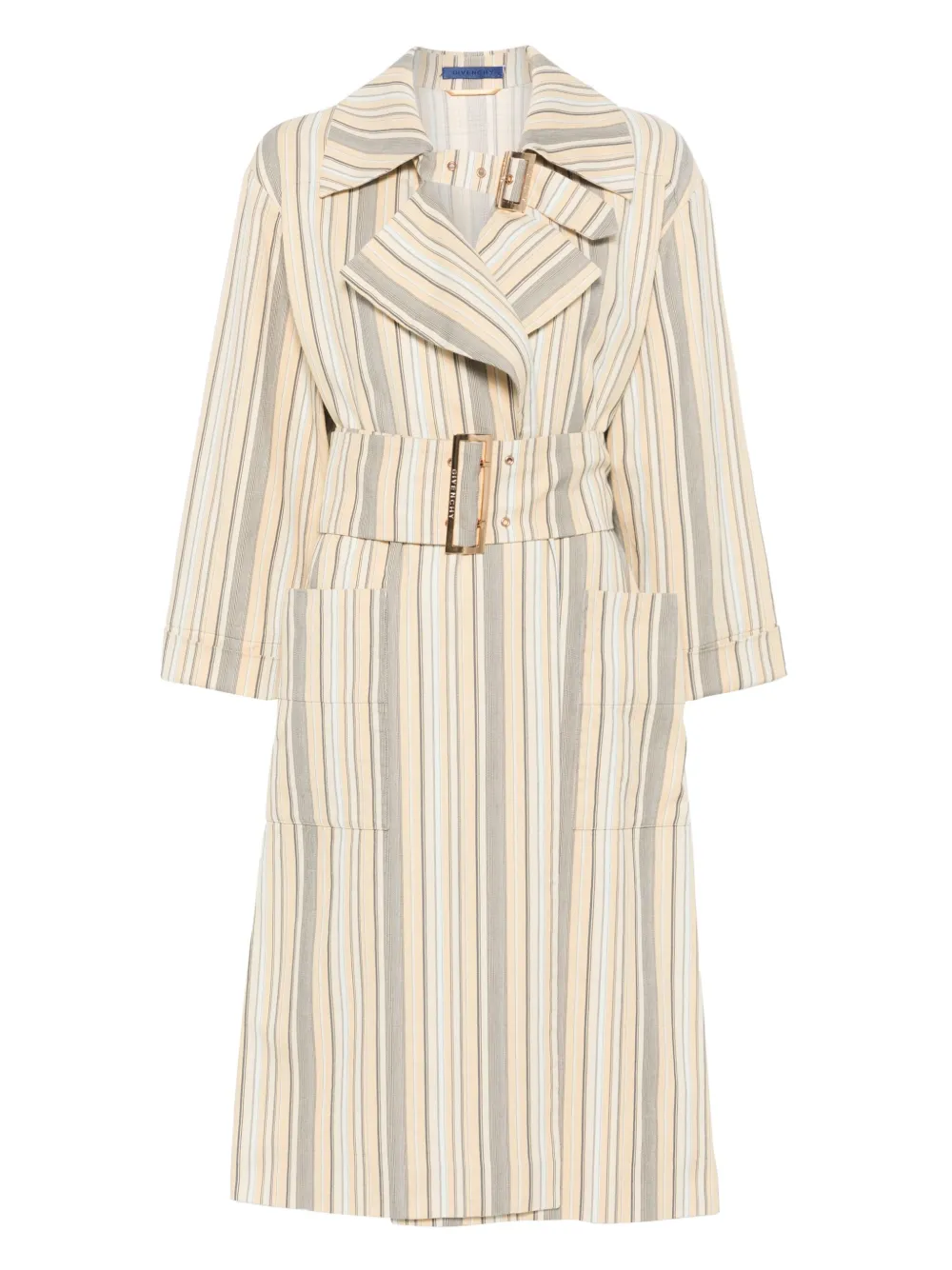 Givenchy Pre-Owned abrigo a rayas 2010 | amarillo | Image 1