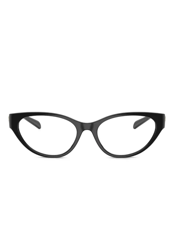 VERSACE キャットアイフレームメガネ 【関税込】 Versace Eyewear キャットアイ眼鏡フレーム | ブラック
