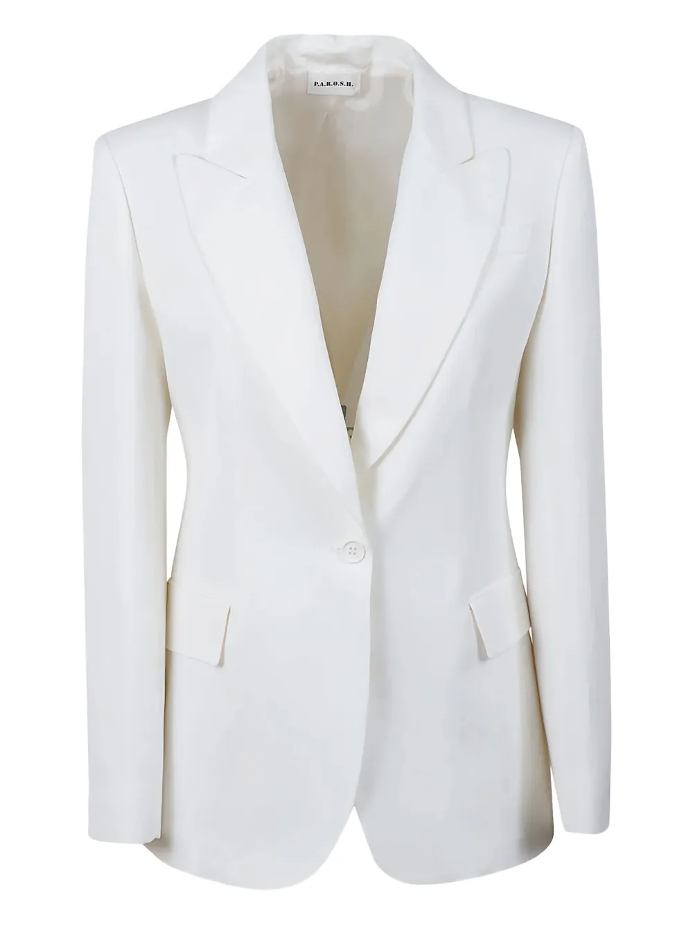 P.A.R.O.S.H. single-breasted notched-lapel blazer | White | Image 1
