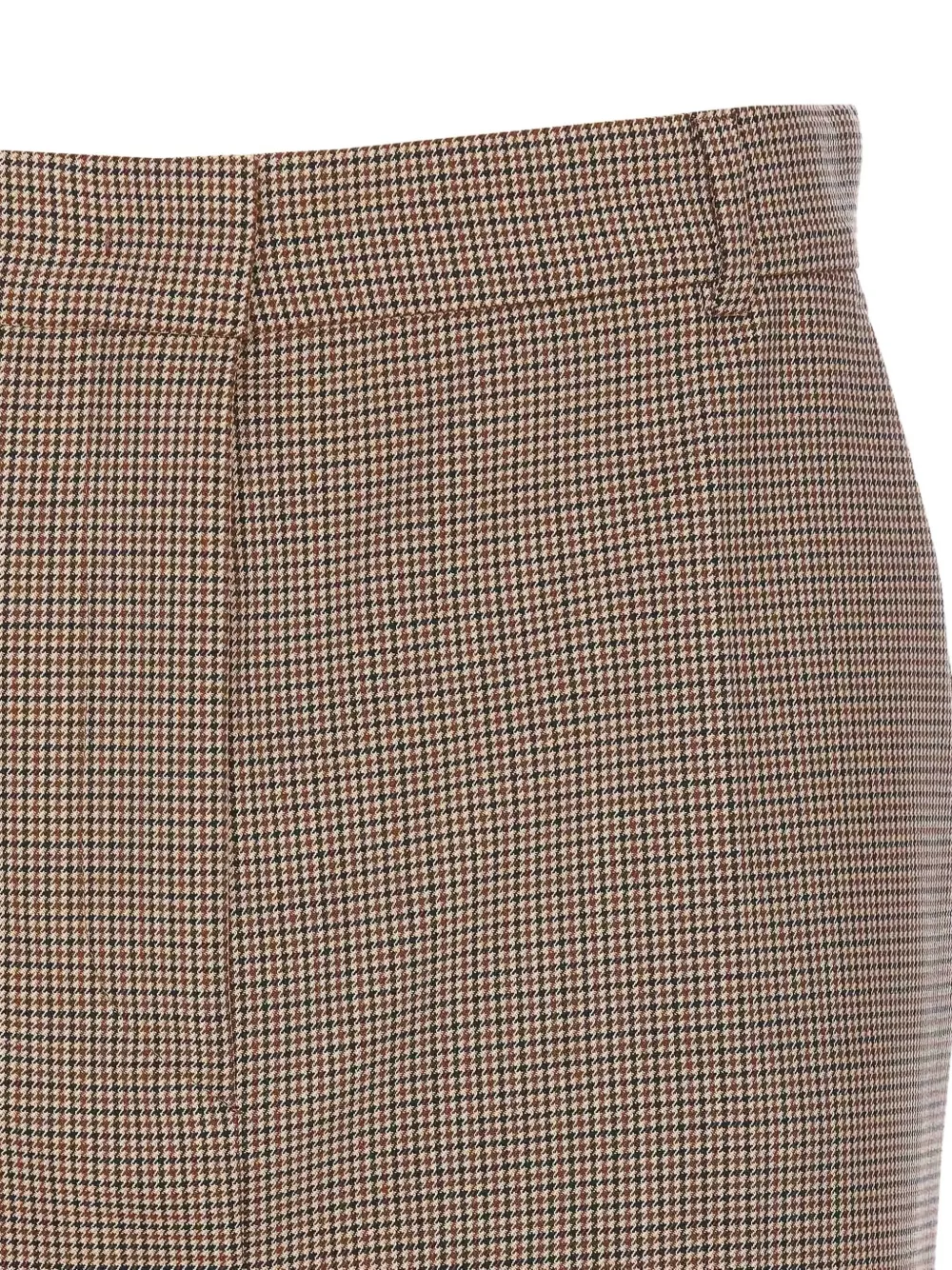 Sportmax Geruite mini-rok Beige