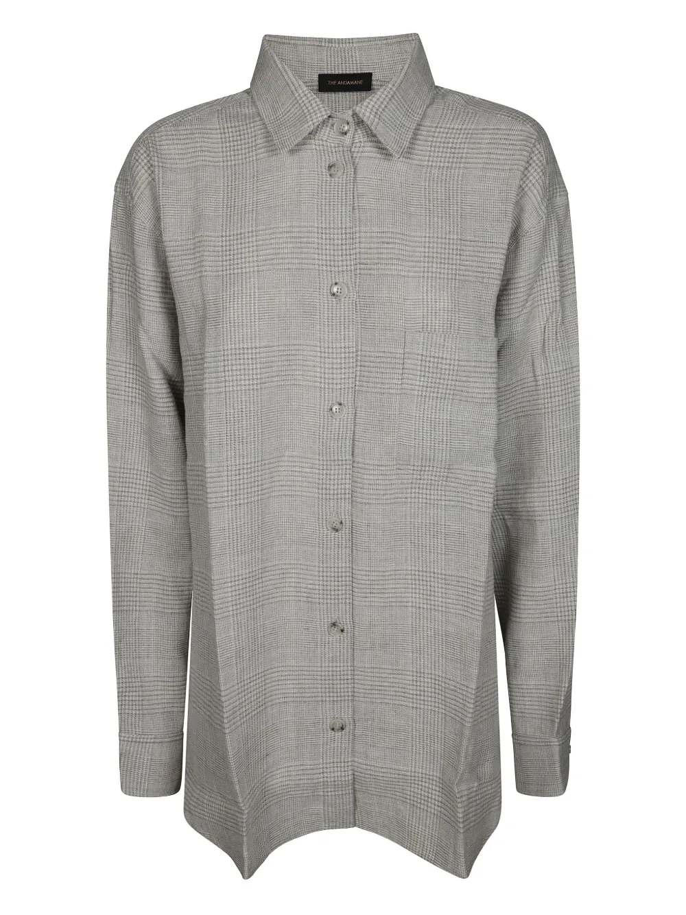THE ANDAMANE camisa con cuadros estampados | gris | Image 1