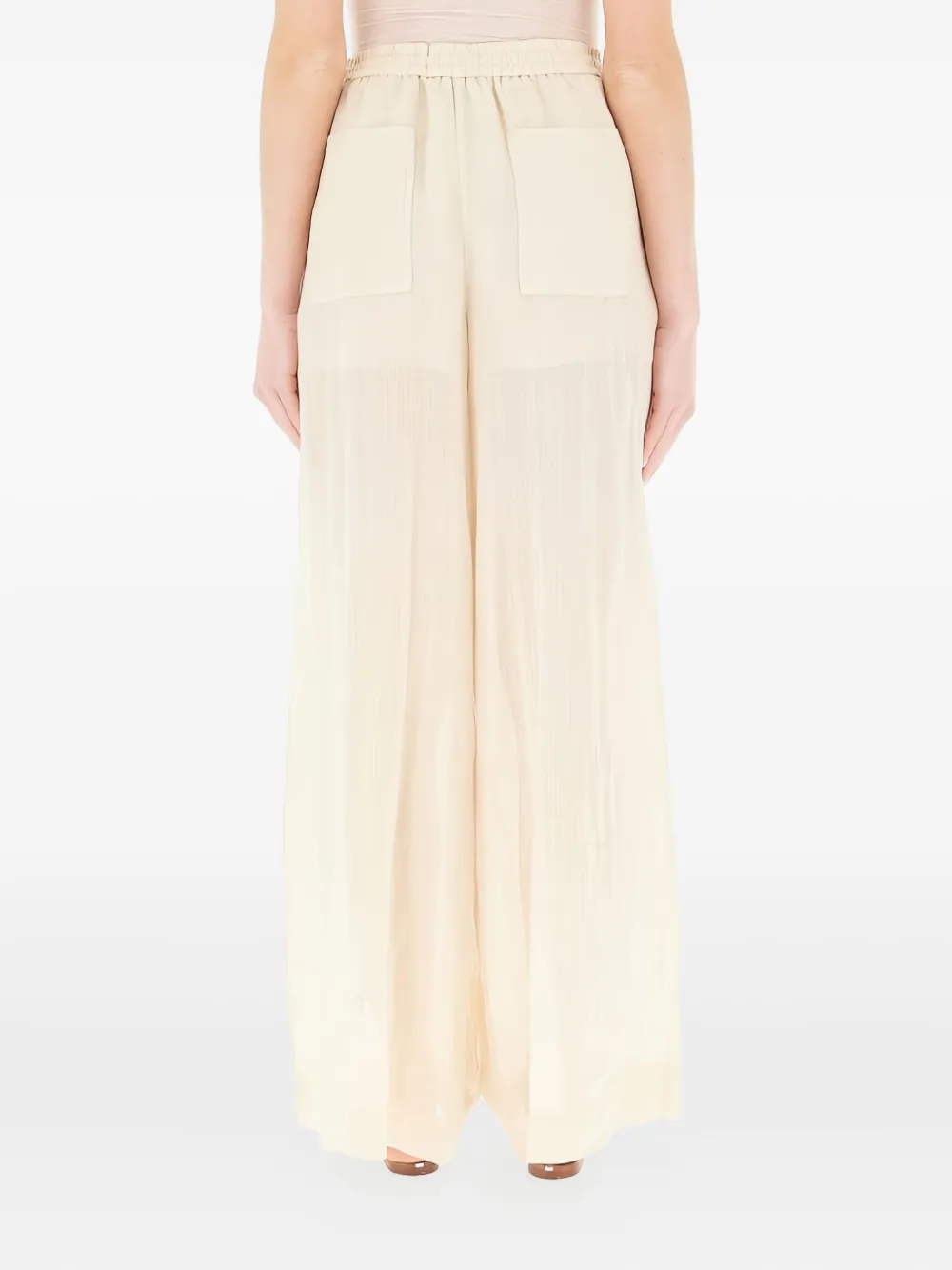 Nude Linnen broek Beige