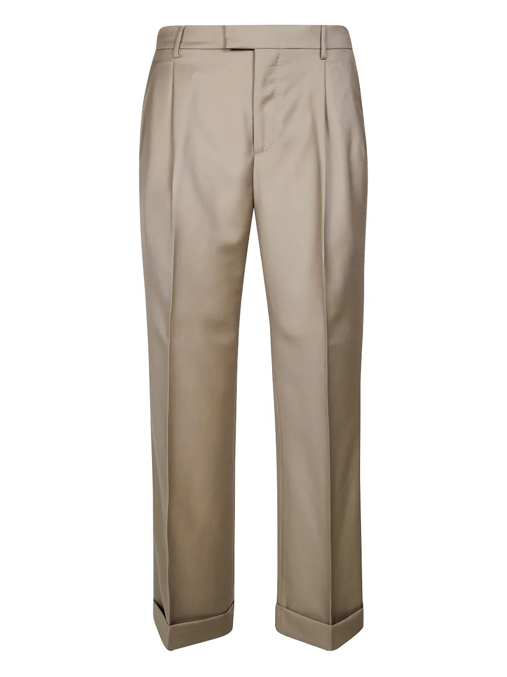 Shop Berwich Straight-leg Trousers In Brown