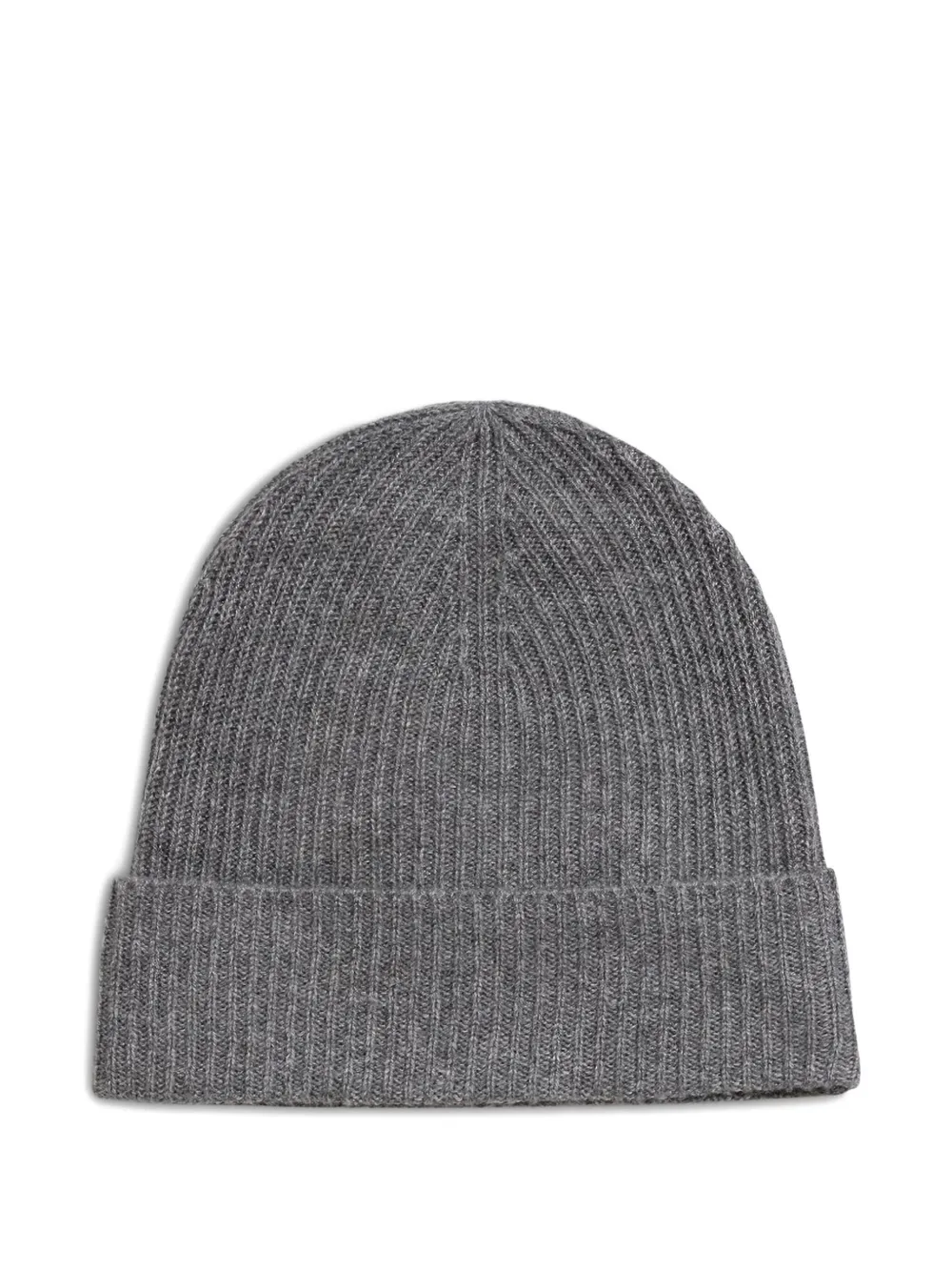 Absolut Cashmere Ribbed Cashmere Beanie In Gray