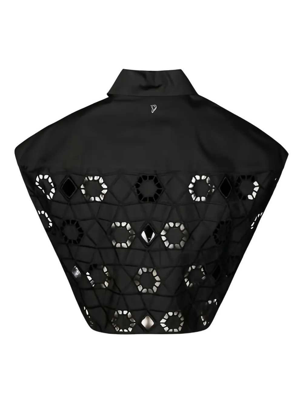 DONDUP Blouse met geometrisch uitgesneden details - Zwart