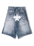 A BATHING APE® logo-print shorts - Blue