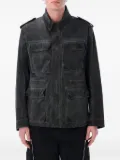 Ten C washed military jacket - Black