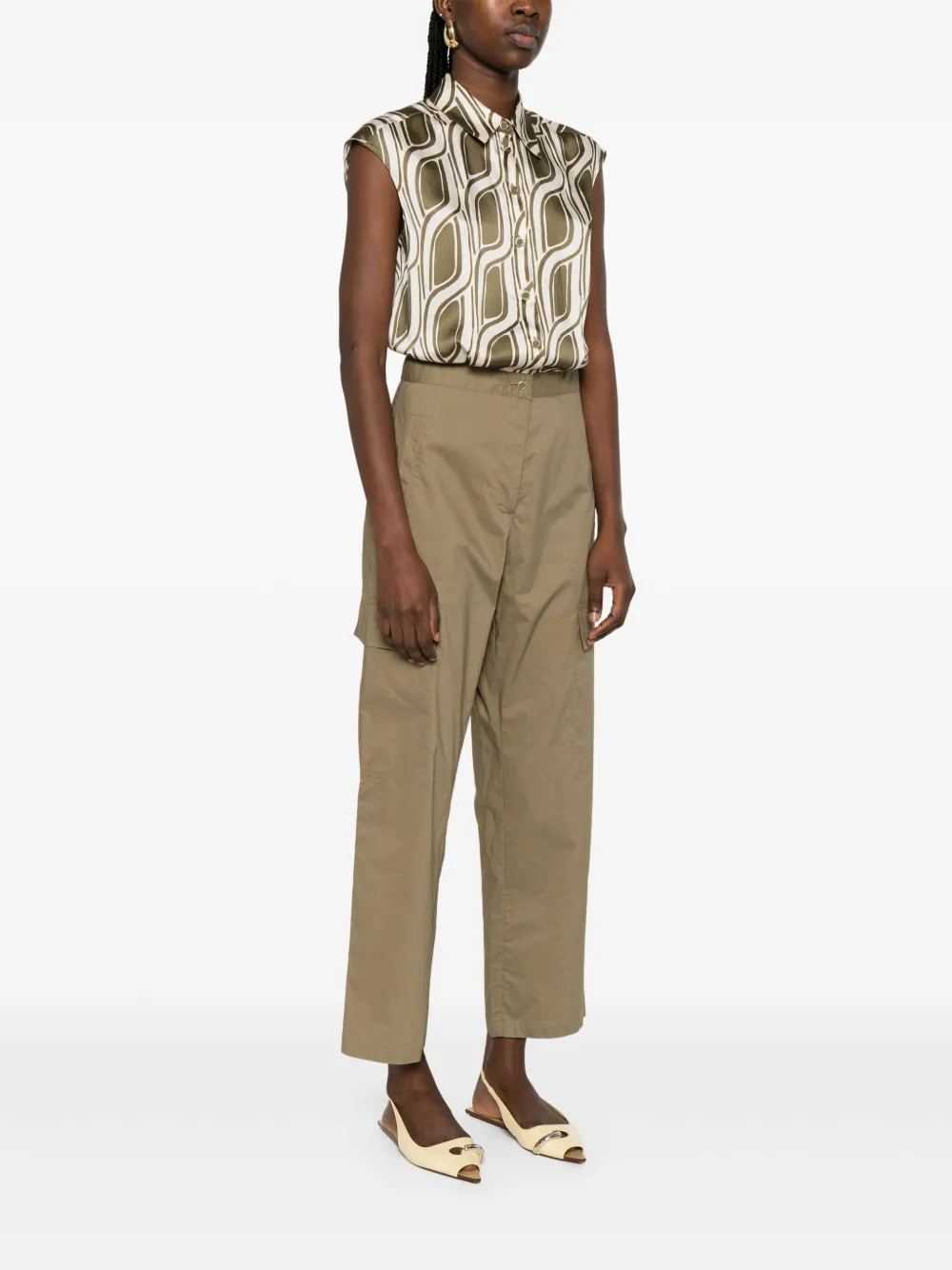 LIU JO Jumpsuit met vlakken Groen