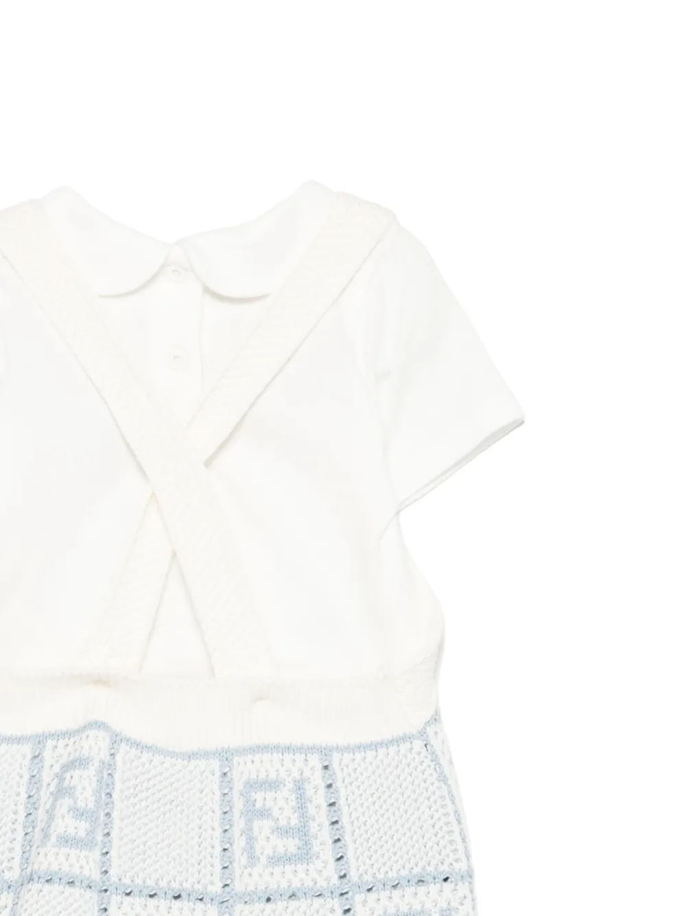 Fendi Ff-motif Shorties Set In Blue