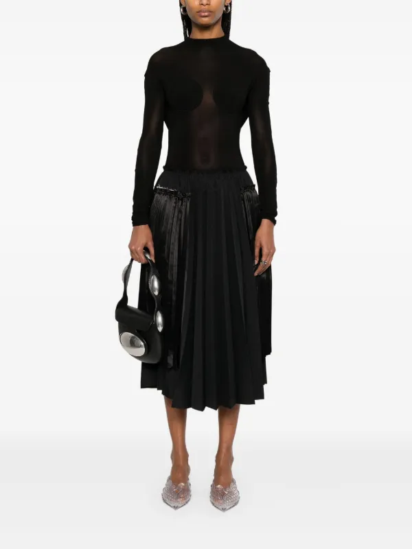 Jean-Paul GAULTIER ブラウス Jean Paul Gaultier セミシアーブラウス | ブラック | FARFETCH JP