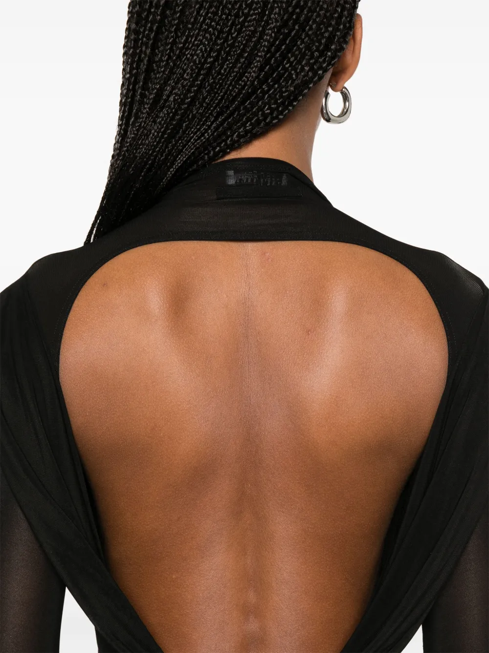 Jean Paul Gaultier Semi-doorzichtig blouse Zwart
