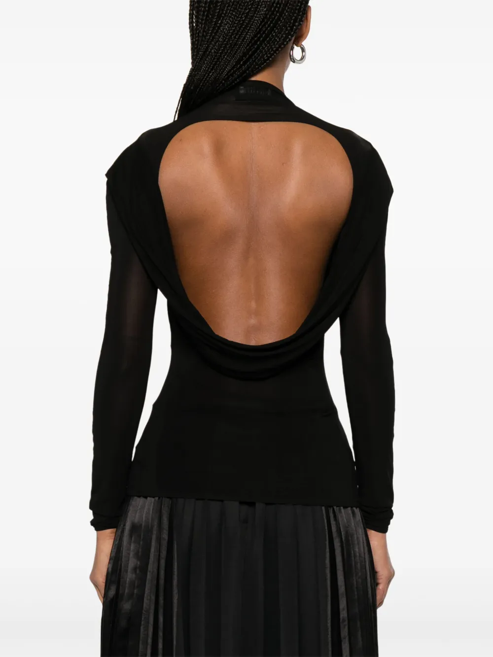 Jean Paul Gaultier Semi-doorzichtig blouse Zwart