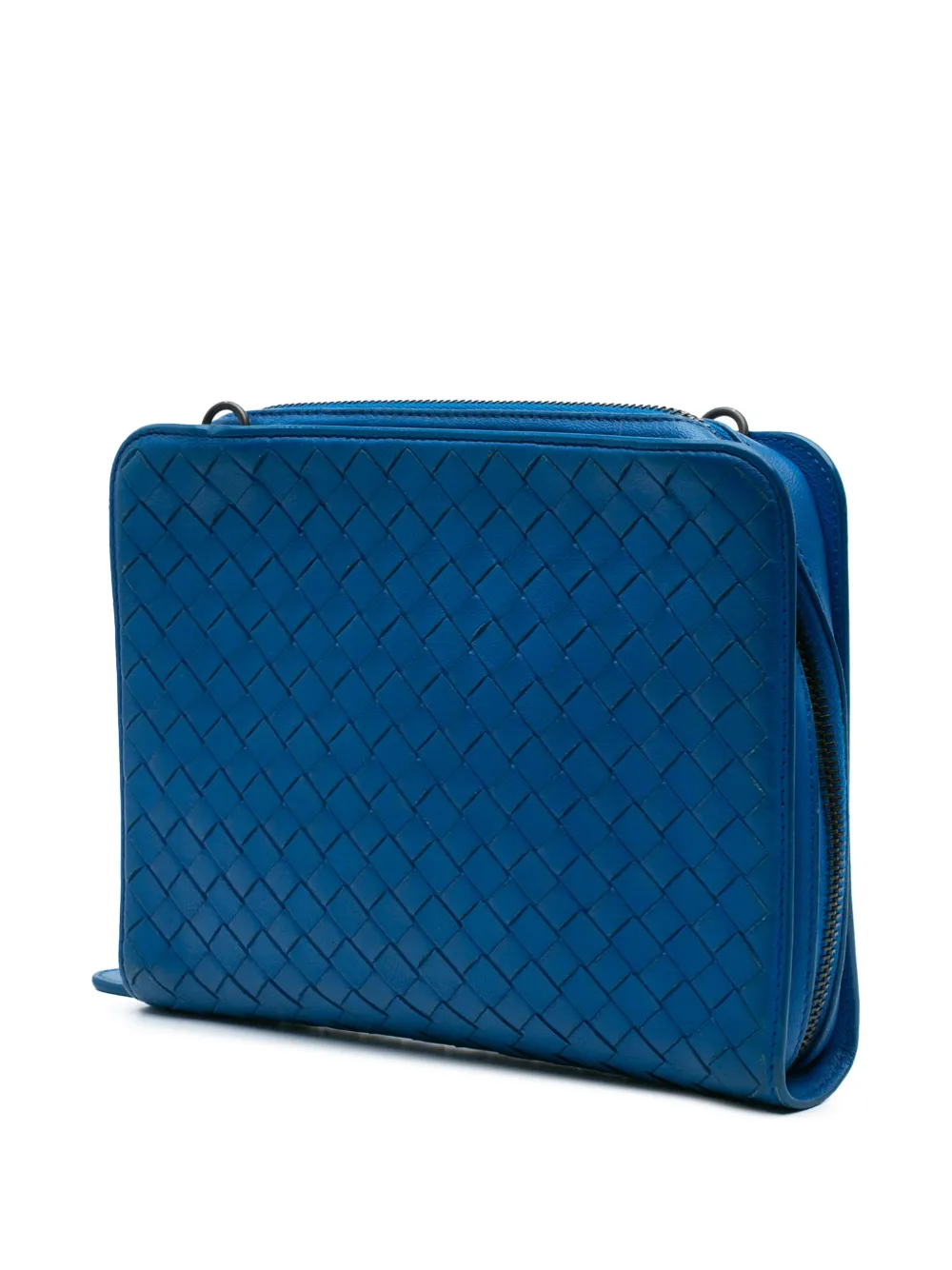 Bottega Veneta Pre-Owned 2012-2024 Nappa Intrecciato Zip Around Wallet On Chain crossbody bag | Pre-Owned | Image 2