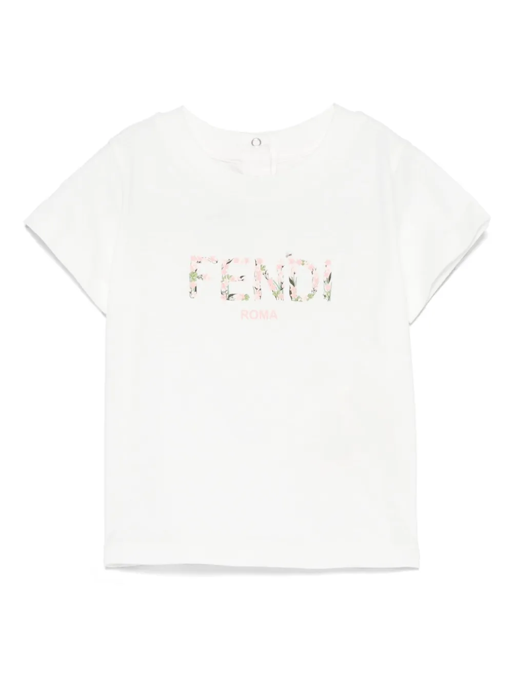 Fendi Kids T-shirt met logoprint Wit