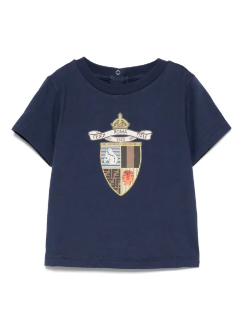 Fendi Kids crest-print T-shirt
