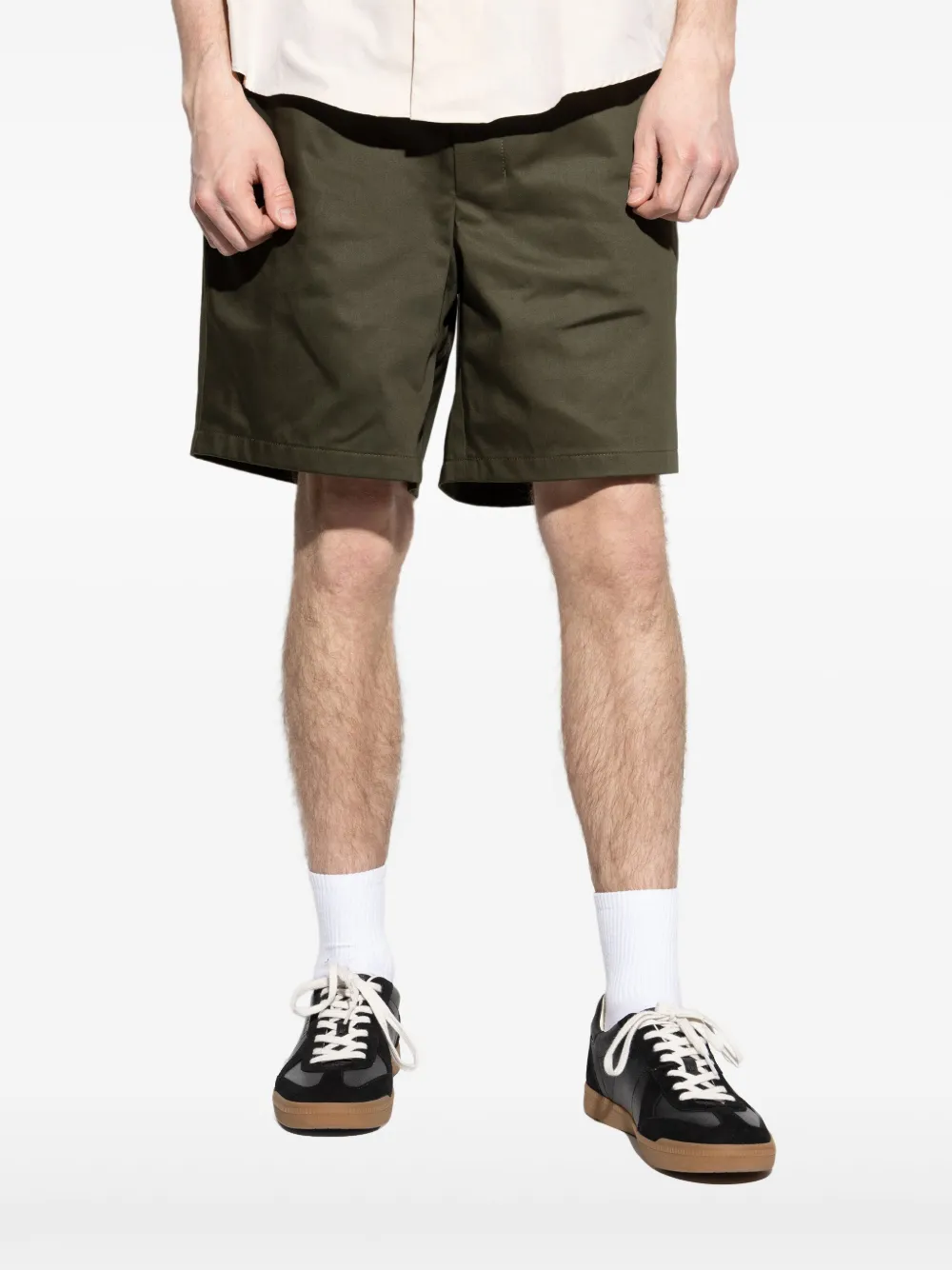 AMI Paris Katoenen shorts Groen