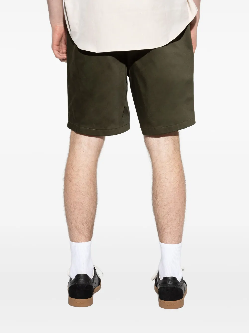 AMI Paris Katoenen shorts Groen