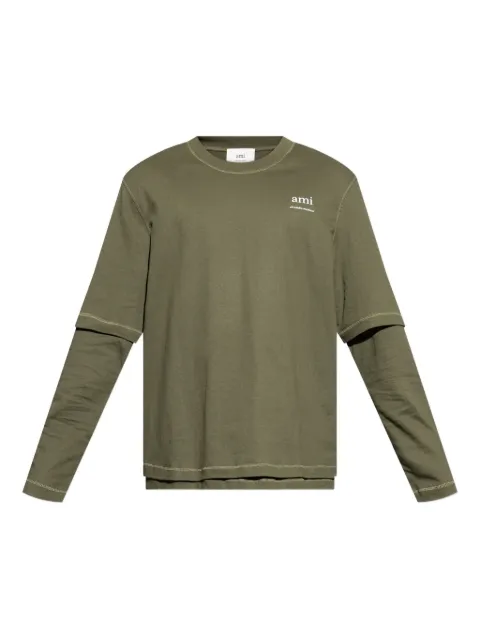 AMI Paris logo-print T-shirt 