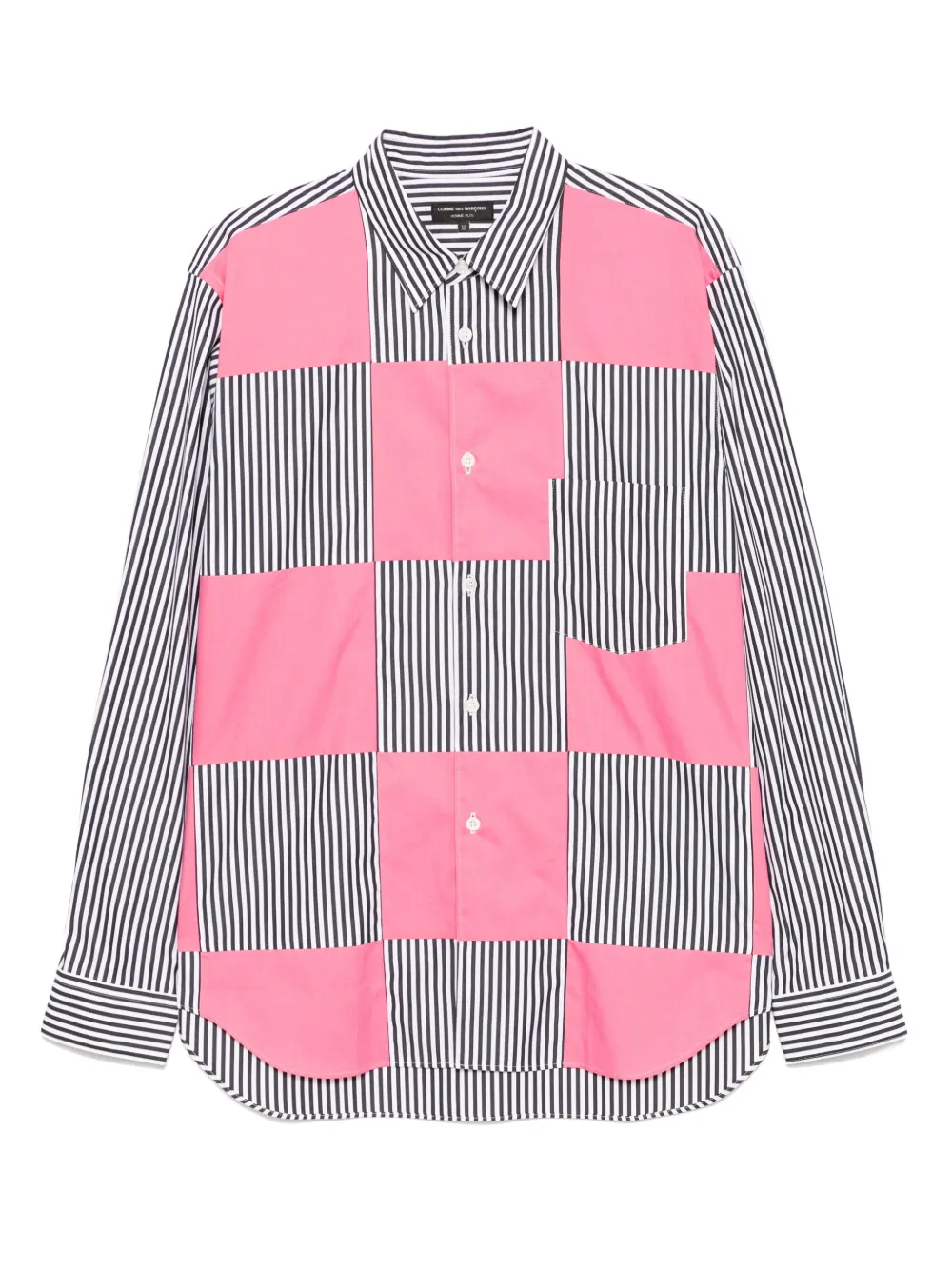 Comme Des Garçons camisa con diseño patchwork | blanco | Image 1