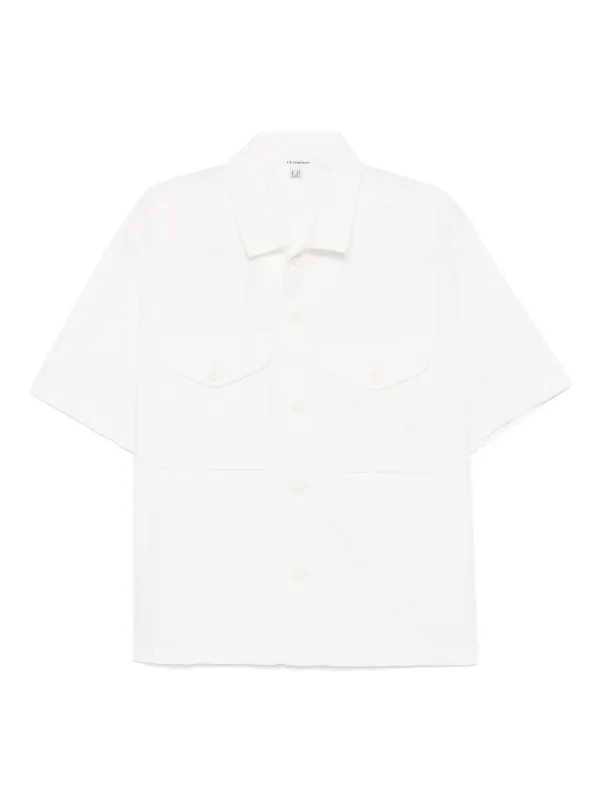 C.P. Company Poplin Cotton Shirt in White