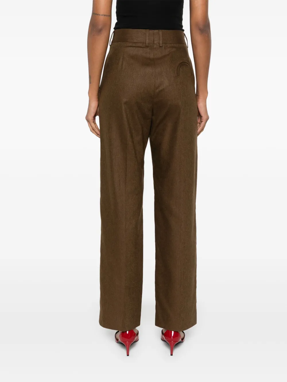 Blazé Milano Renard Fox Trousers In Brown