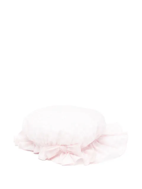 La Stupenderia sombrero con motivo de cuadros gingham