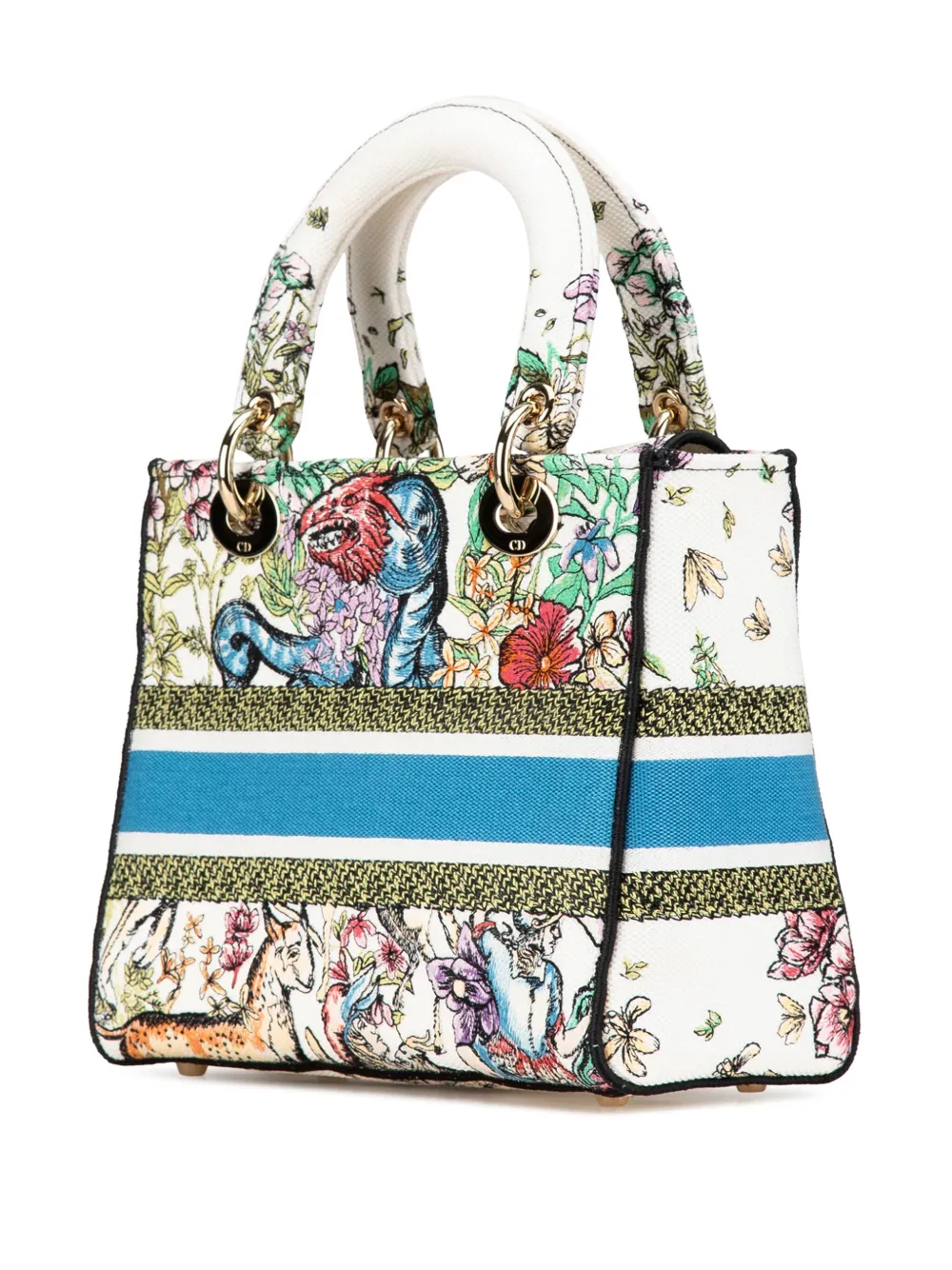 Christian Dior Pre-Owned 2022 Medium Canvas D Constellation Embroidered Lady D Lite satchel | Pre-Owned | Image 2
