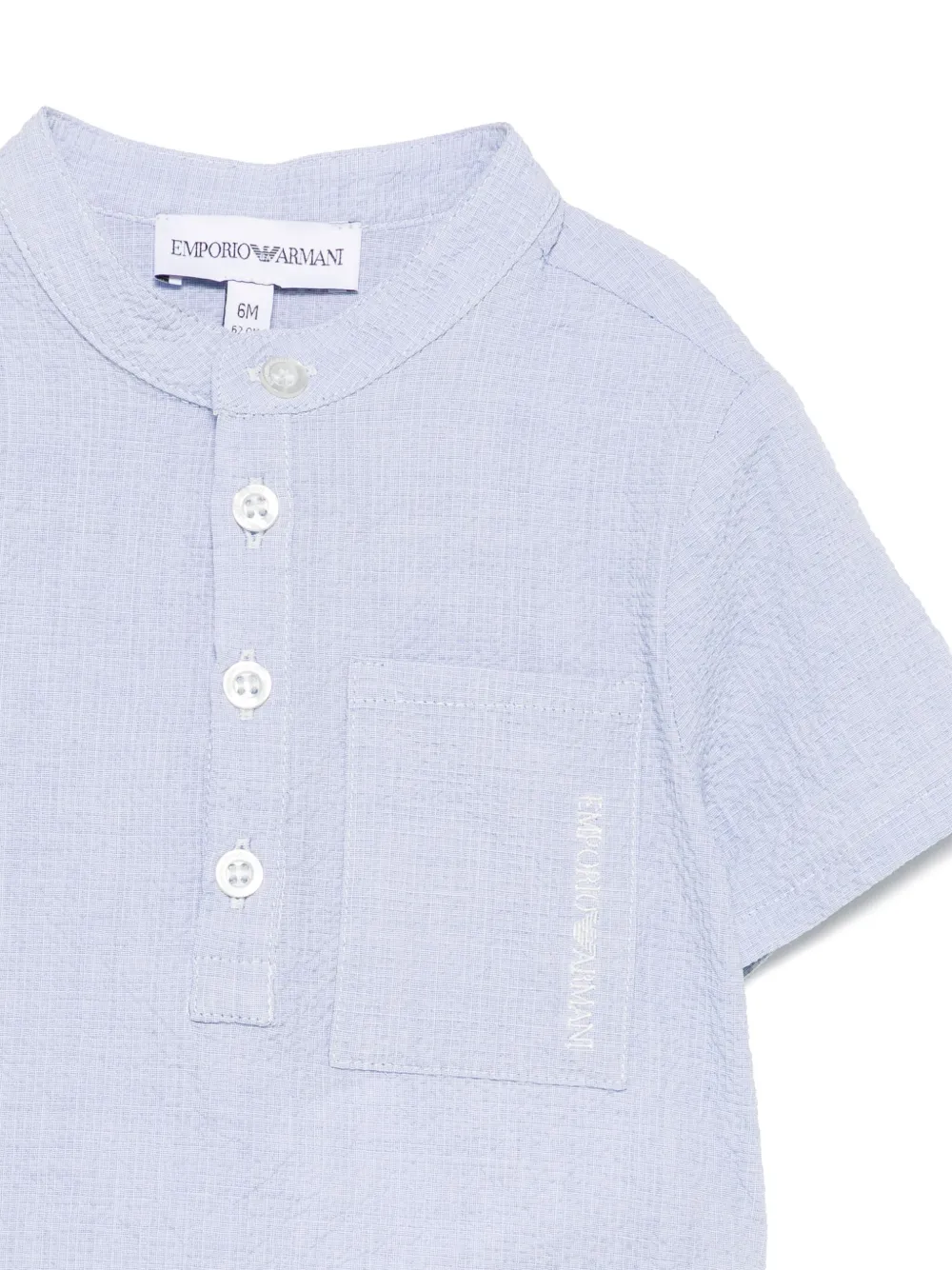 Emporio Armani Kids Shirt met korte mouwen Blauw