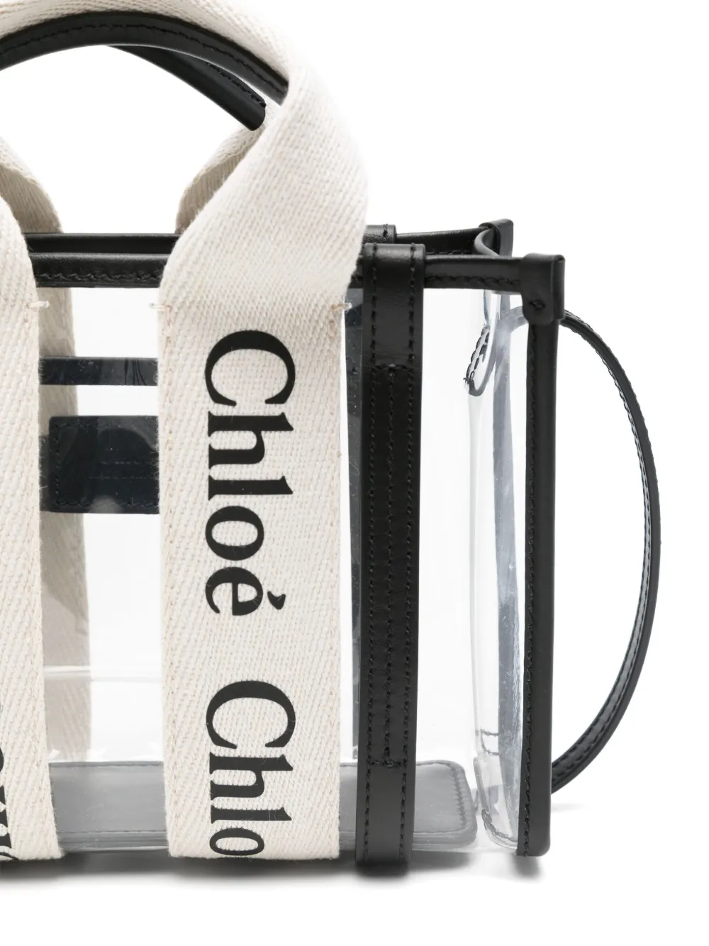 Shop Chloé Small Woody Cross Body Bag In White