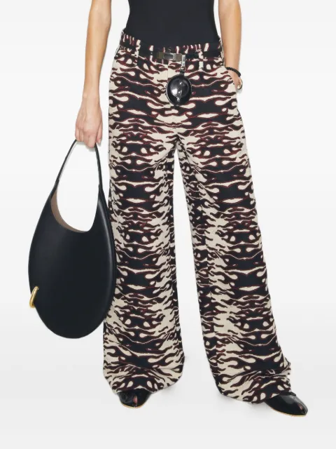 Tory Burch patterned jacquard trousers