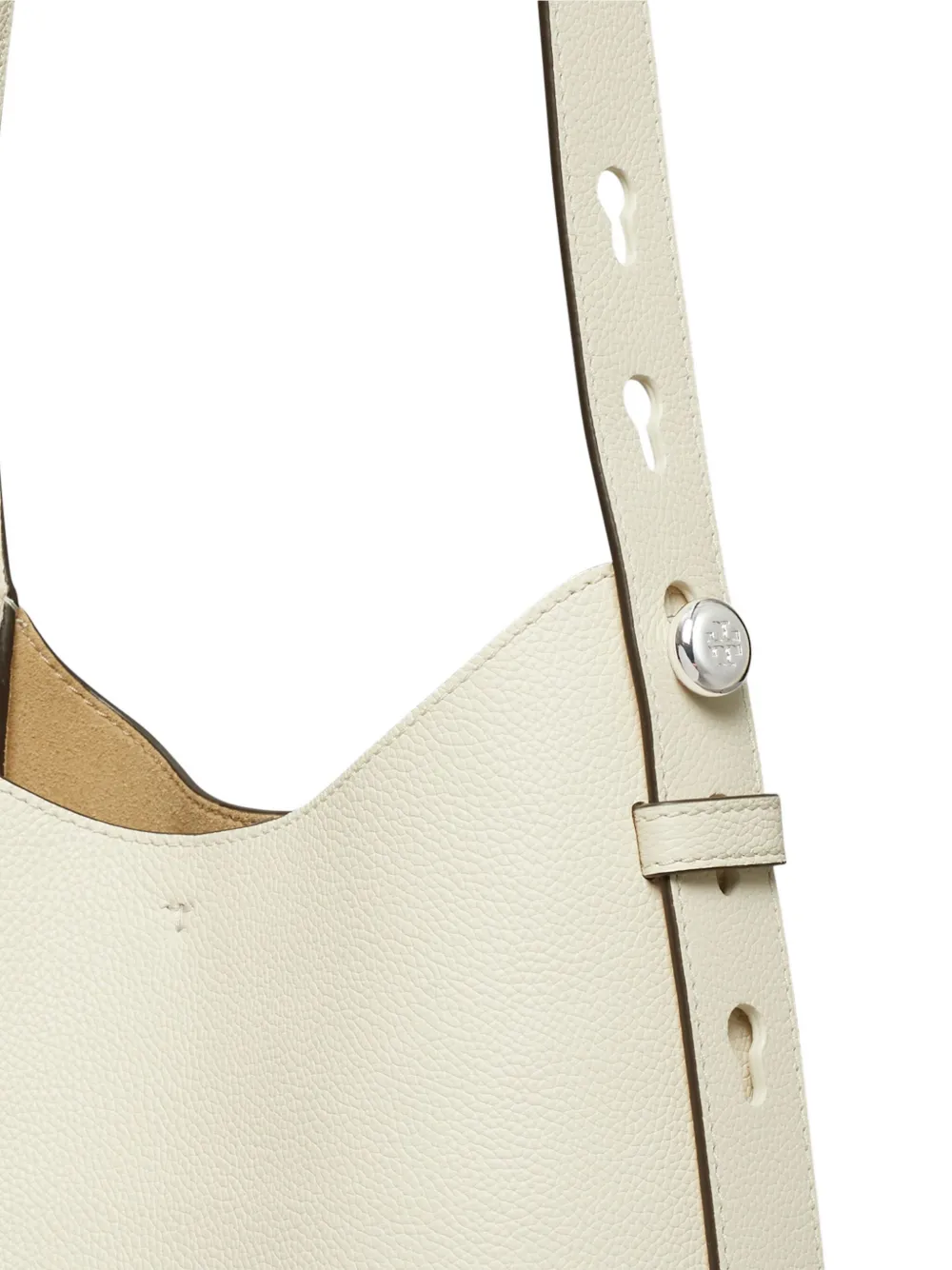 Tory Burch Kleine Romy slouchy schoudertas Beige