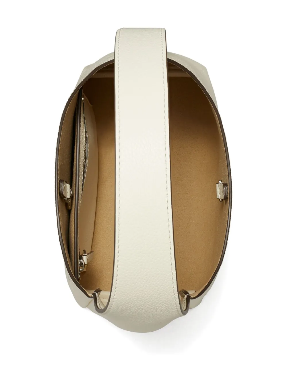 Tory Burch Kleine Romy slouchy schoudertas Beige