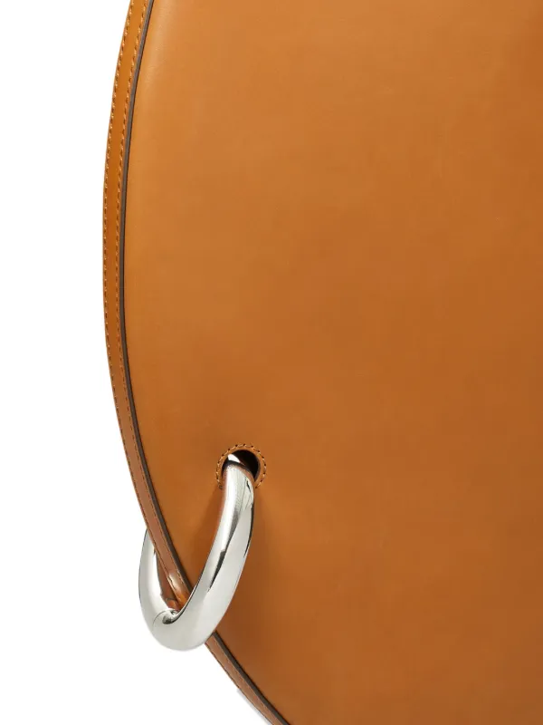 Tory Burch Pierced Leather Shoulder Bag | Brown | FARFETCH