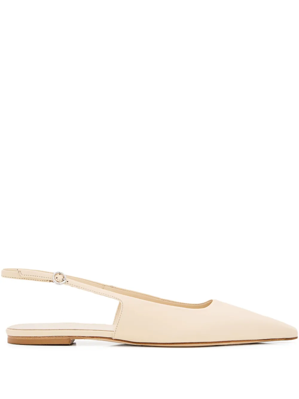 Aeyde Leren ballerina's Beige