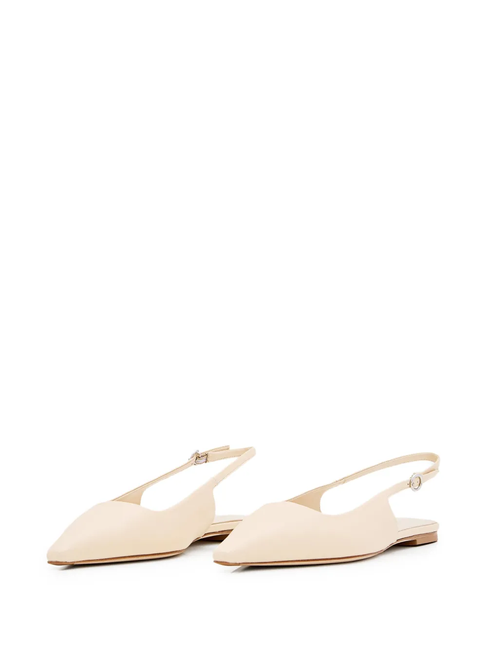 Aeyde Leren ballerina's - Beige