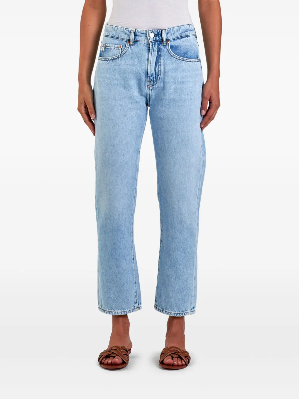 Shop Ag Monte Cristo Straight-leg Jeans In Blue