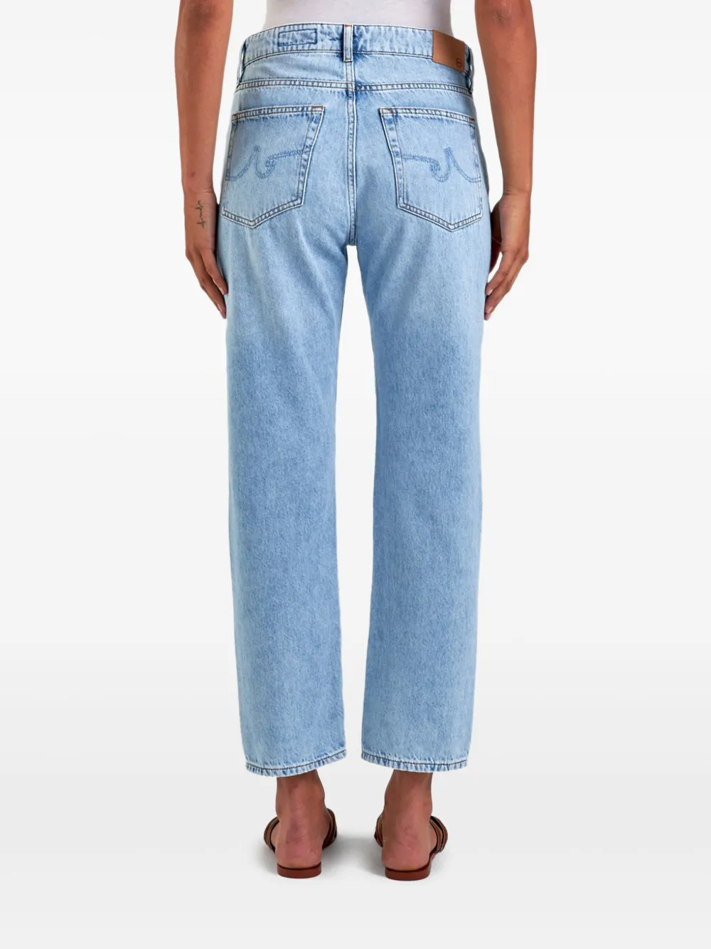 Shop Ag Monte Cristo Straight-leg Jeans In Blue