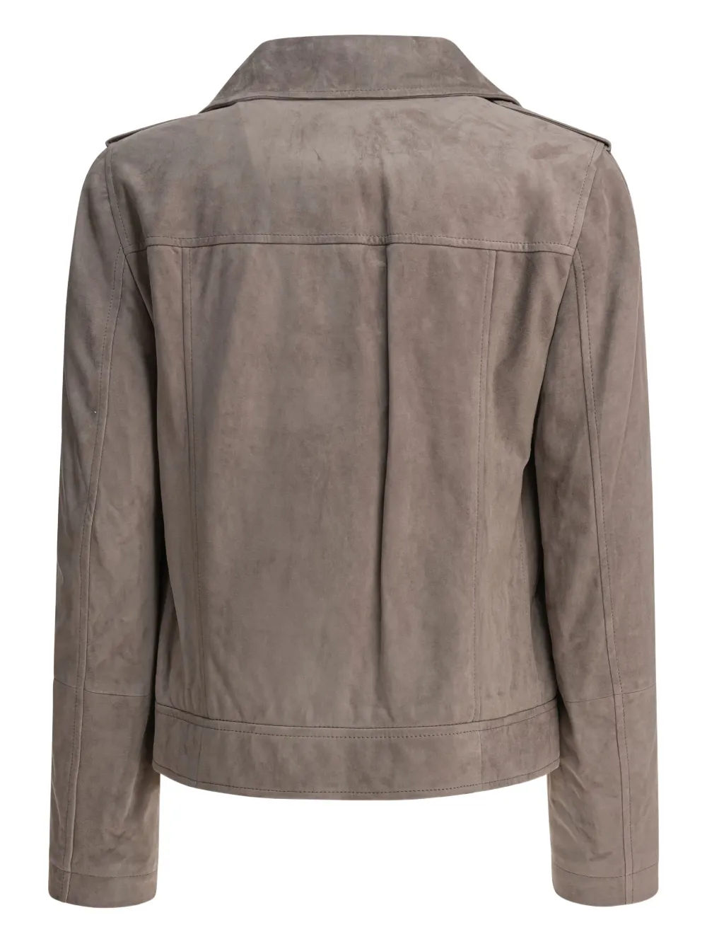 Brunello Cucinelli Suède jack Grijs