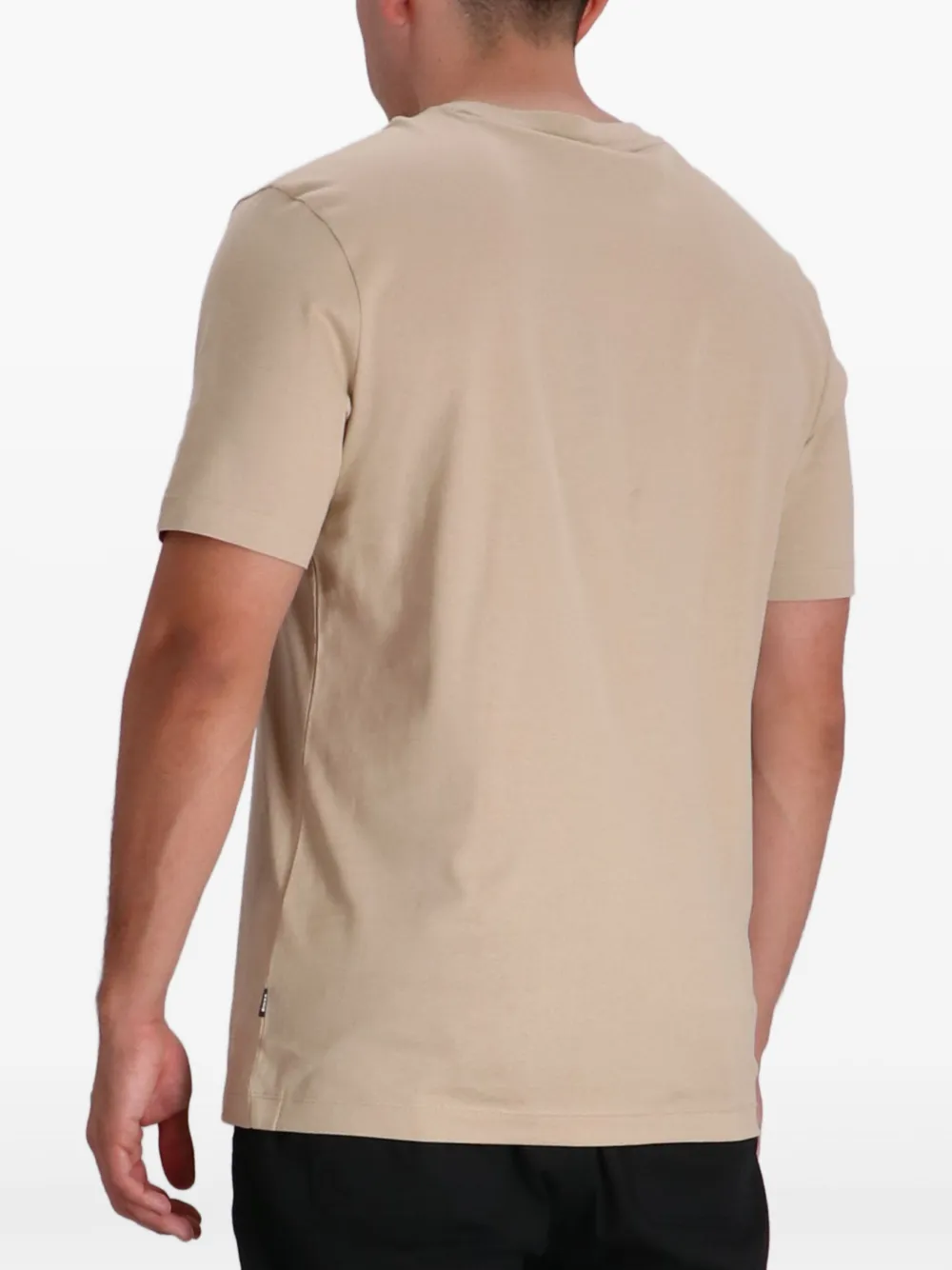 BOSS T-shirt met logoprint Beige