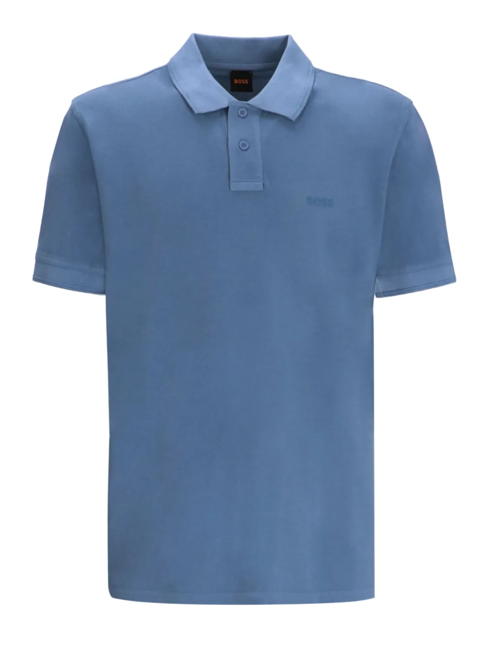 BOSS Piqué poloshirt Blauw