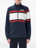 Diadora striped zip-up sweatshirt - Blue