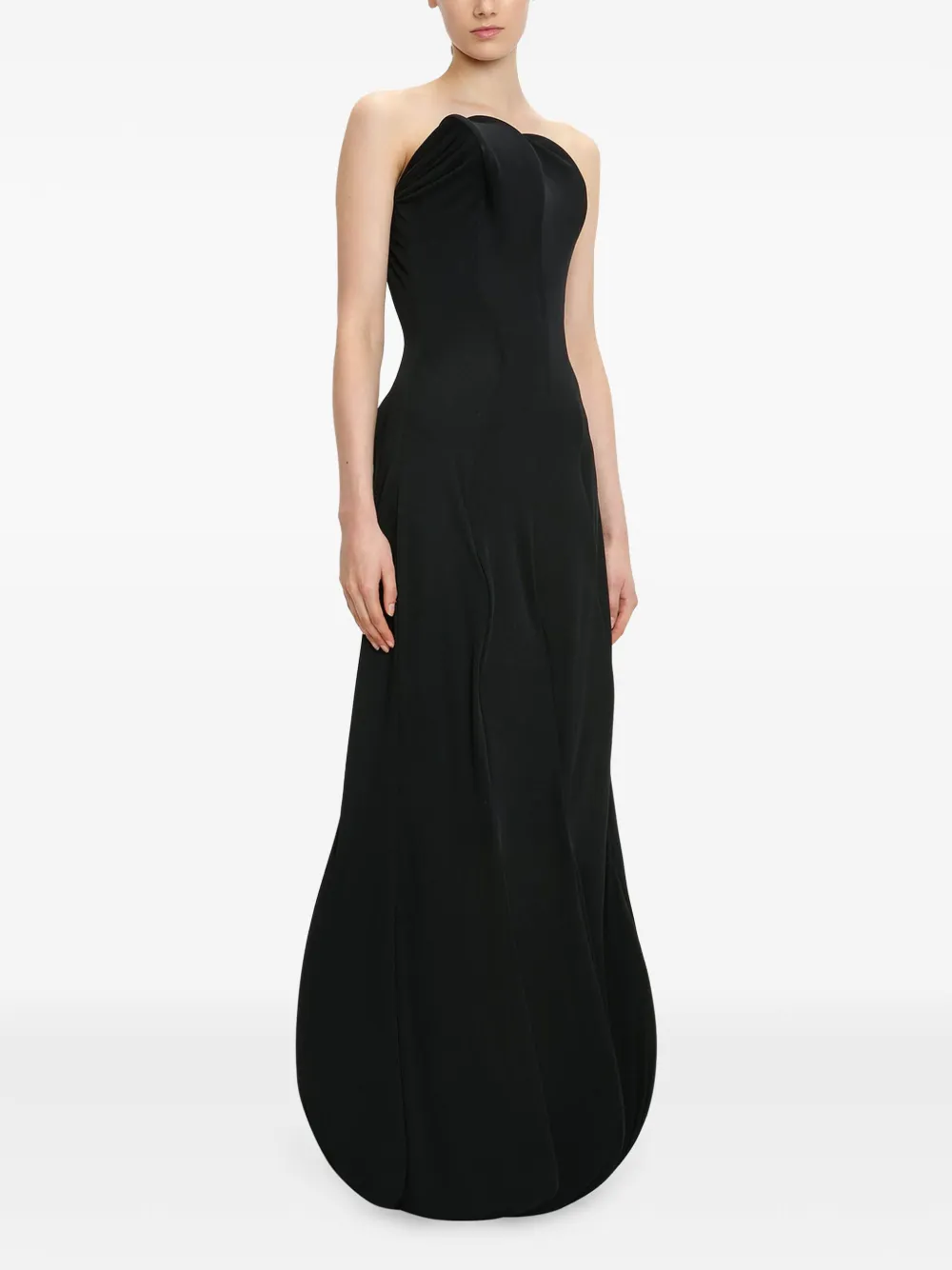 Victoria Beckham Strapless avondjurk Zwart