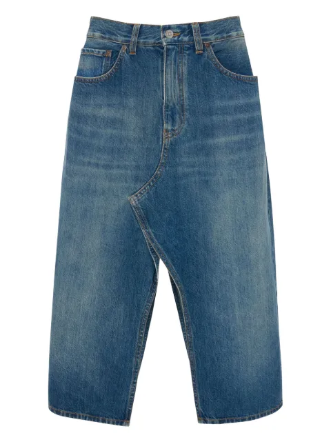 Victoria Beckham Kick denim midi skirt