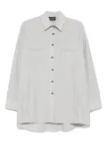 Andrea Ya'aqov long sleeve shirt dress - Grey