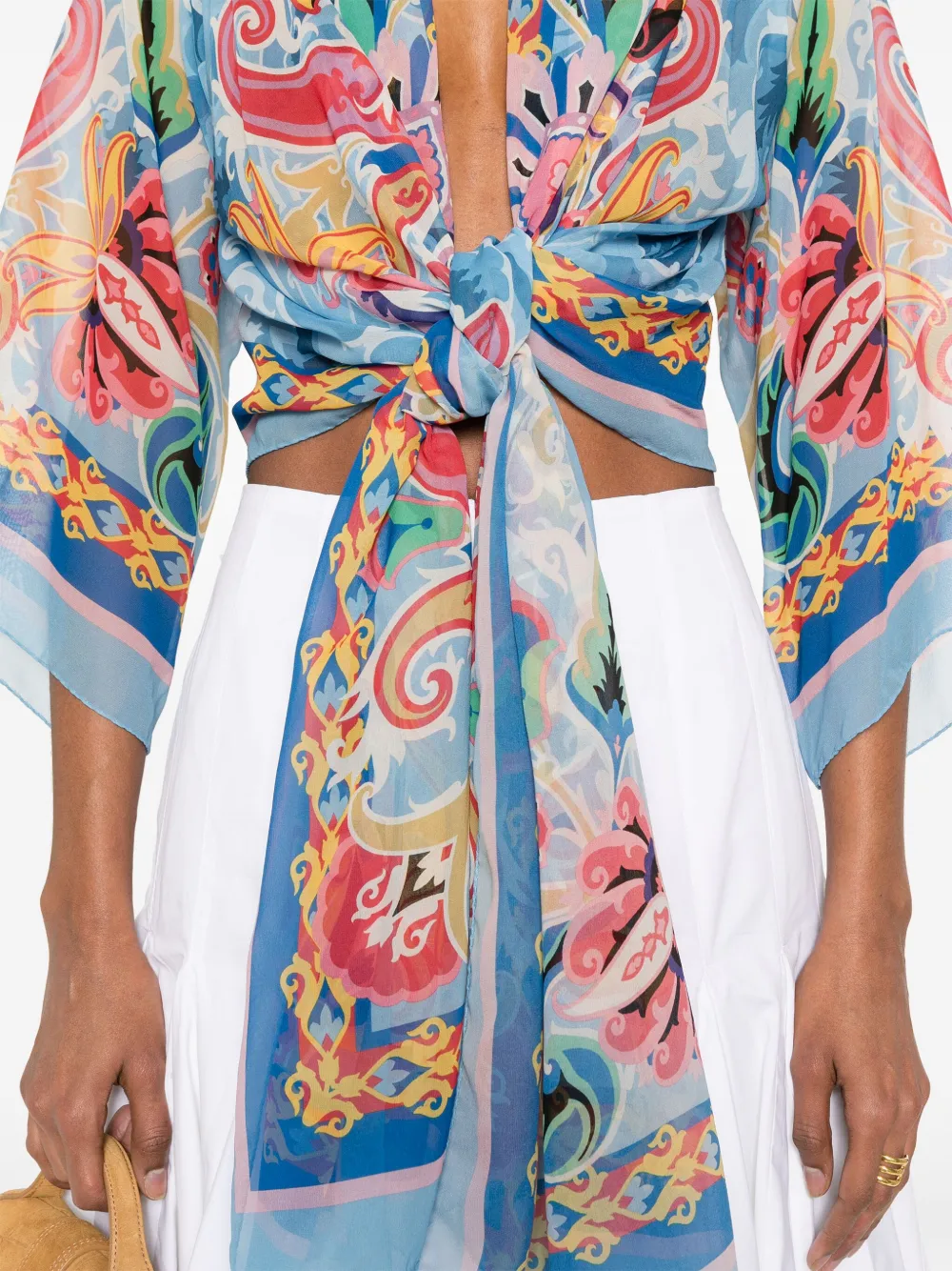 ETRO Jack met paisley-print Blauw