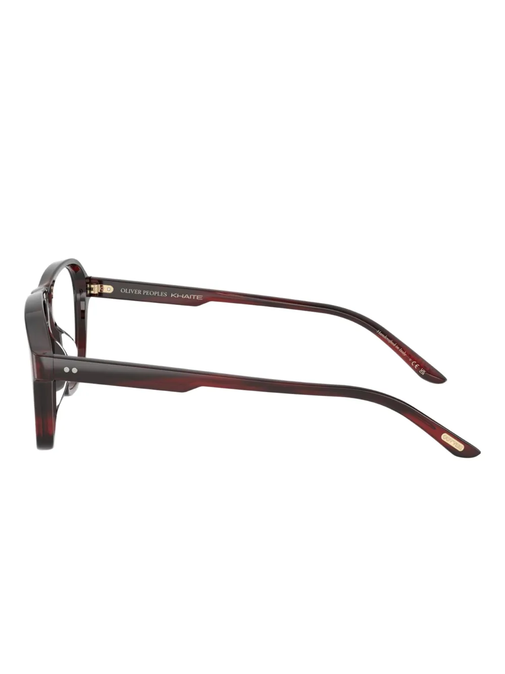Oliver Peoples Zonnebril met piloten montuur Rood