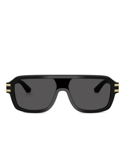 Dolce & Gabbana Eyewear نظارة شمس ببروش شعار الماركة