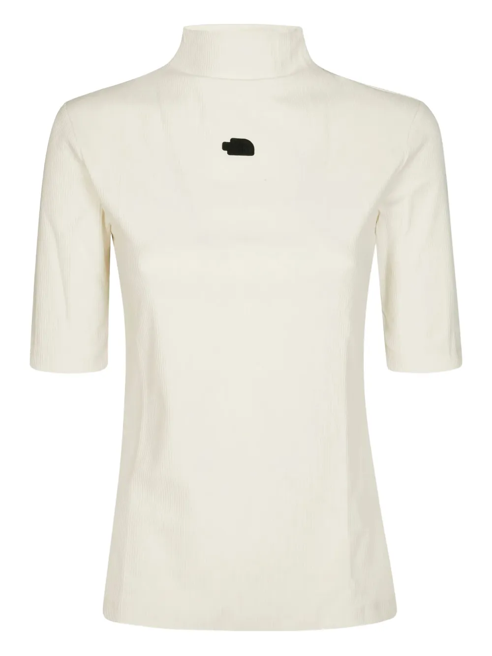 The North Face Mock-necklogo-detail Top In Neutral